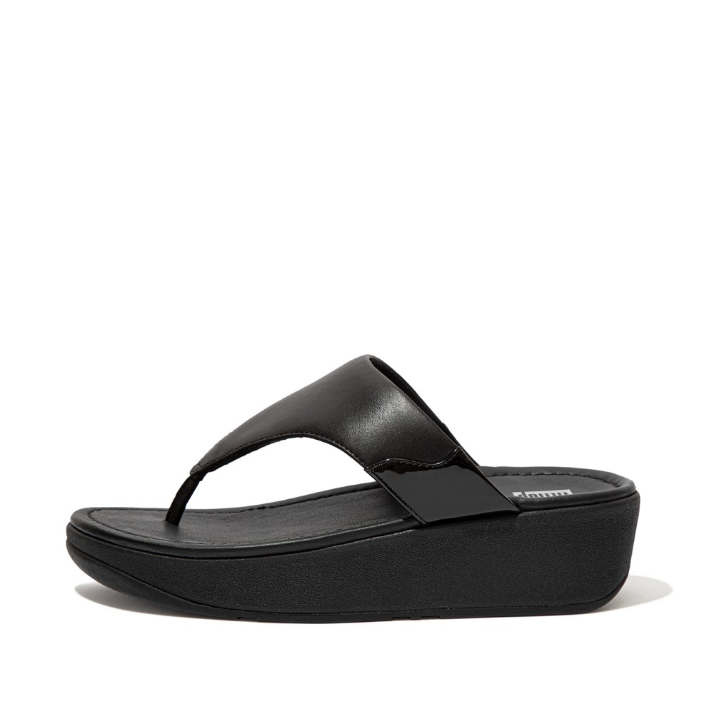 Fitflop Womens Sandals Black - Myla Toe Thongs - GD0762543